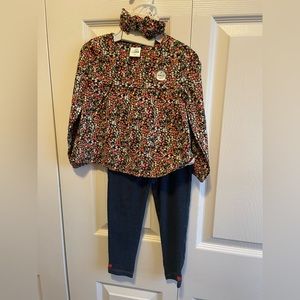 Laughing Llama 3 piece set 24 months top, pants, and headband NWT! New!!